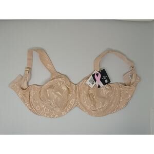 Wacoal Full Coverage Underwire Bra - US 40G - Lace Pattern